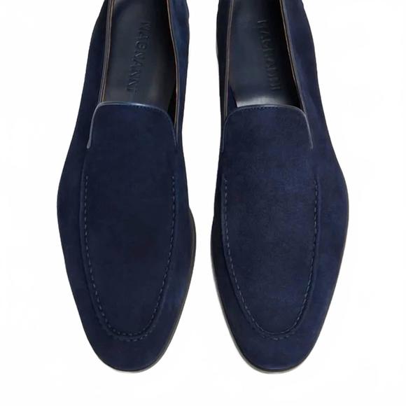 NEW MAGNANNI men's hiram loafers in navy